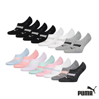 Puma Ladies No Show Sock 8 Pack in 2 Colours & 2 Sizes