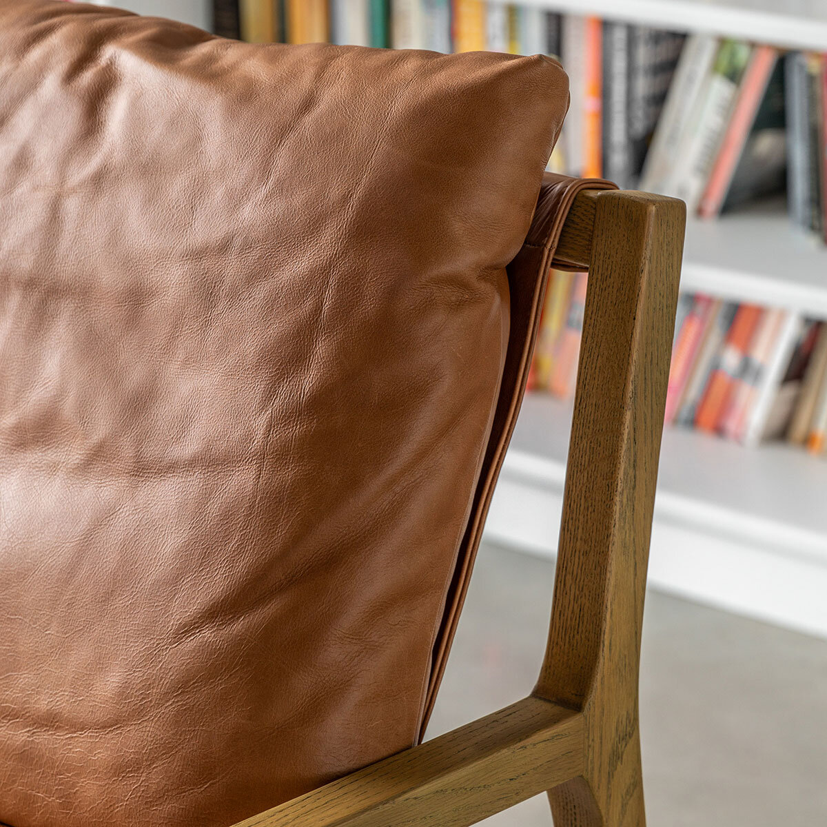 Gallery Burela Vintage Brown Leather Lounge Chair