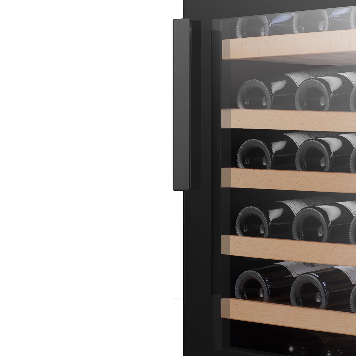 Hisense RW3N132GSLF, 46 Bottle Freestanding, Single Zone Wine Cooler, F Rated in Black