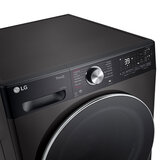 Top half of LG  FWY937BCTA1 Wifi Enabled 13/7kg Washer dryer, D Rated in bLACK