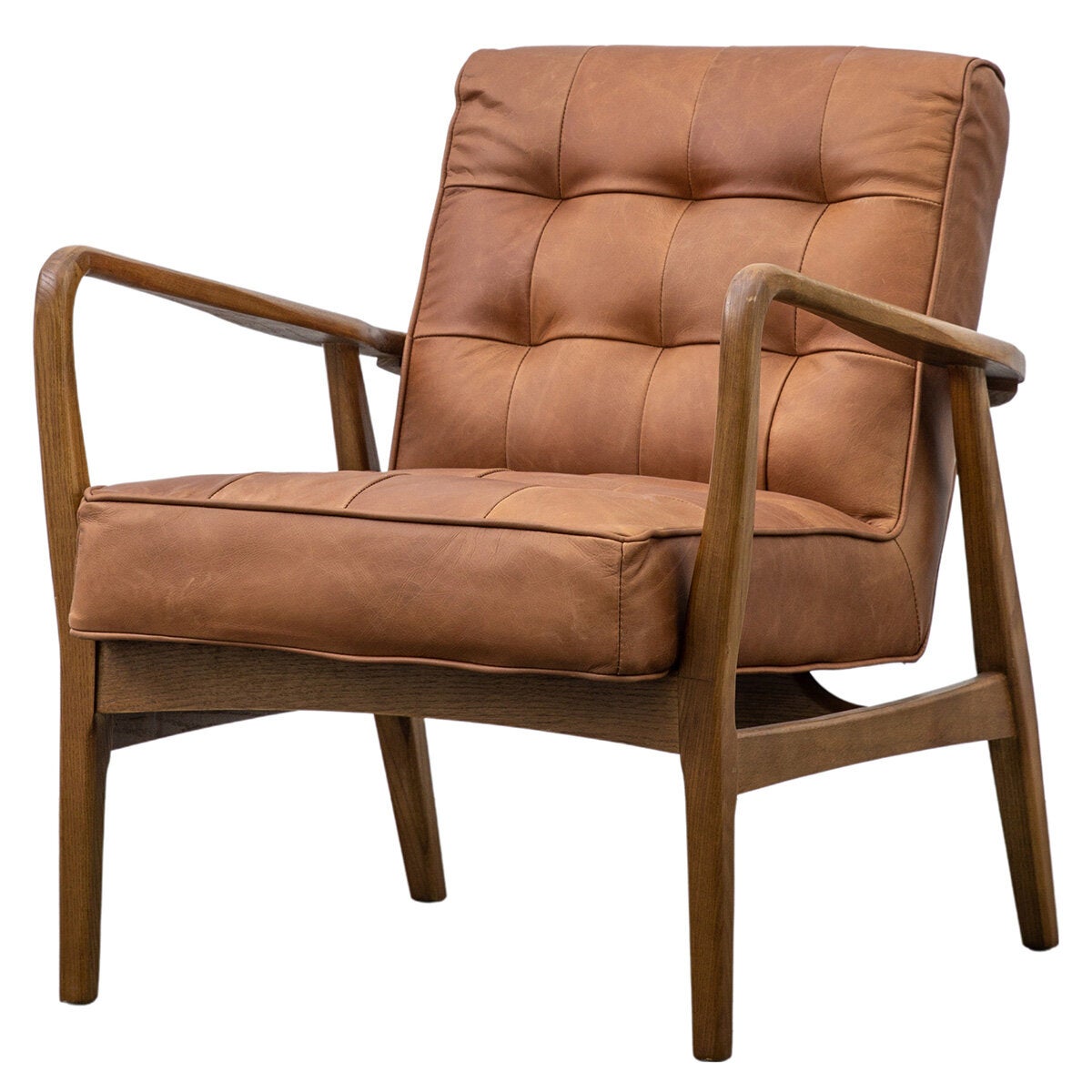 Gallery Humber Vintage Brown Leather Armchair Gallery Humber Vintage Brown Leather Armchair