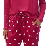 Jane & Bleeker Women's Silky Plush 2 Piece Pyjama Set