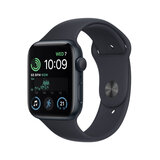 Apple Watch SE GPS, 44mm Midnight Aluminium Case with Midnight Sport Band, MNK03B/A