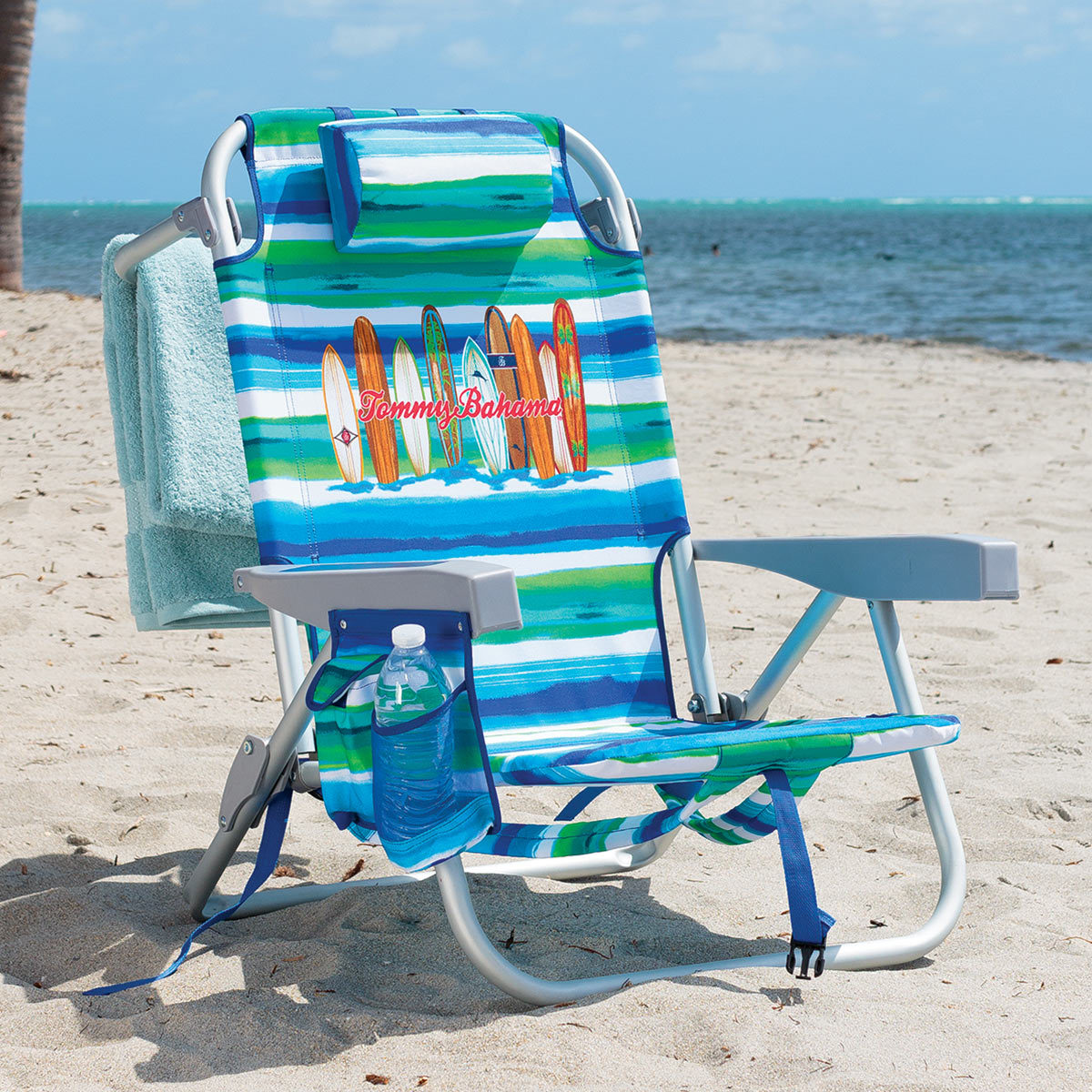 Tommy Bahama Beach Chair in Green and Blue | Costco UK