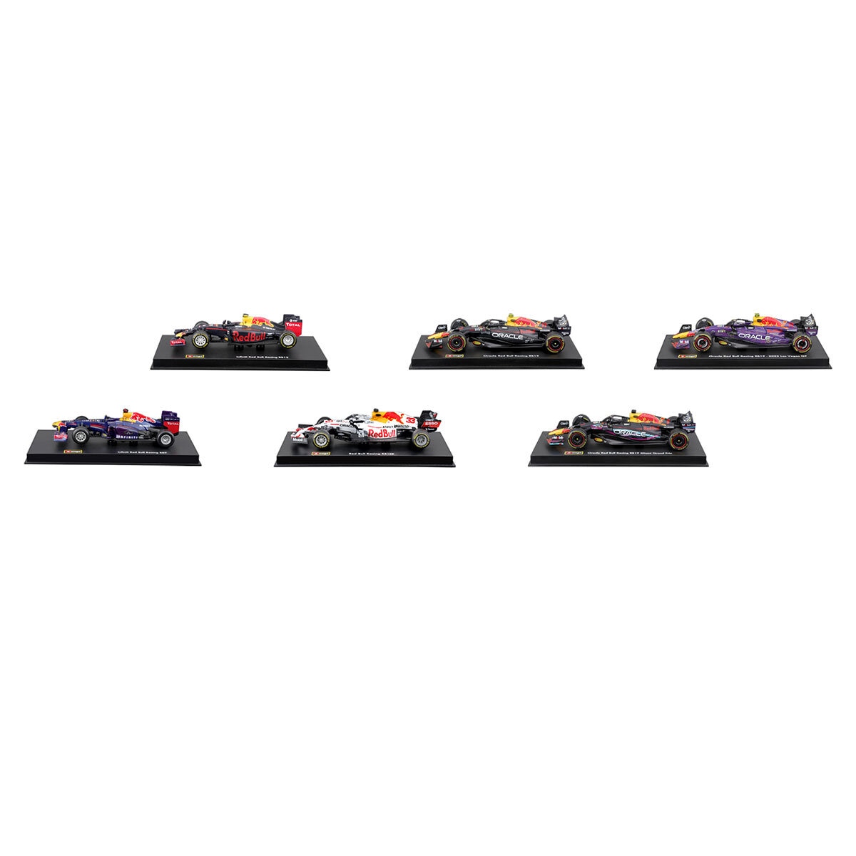 Maisto 1:43 Scale Highly Detailed Formula One Cars: Red Bull 6 Pack (3+ Years)