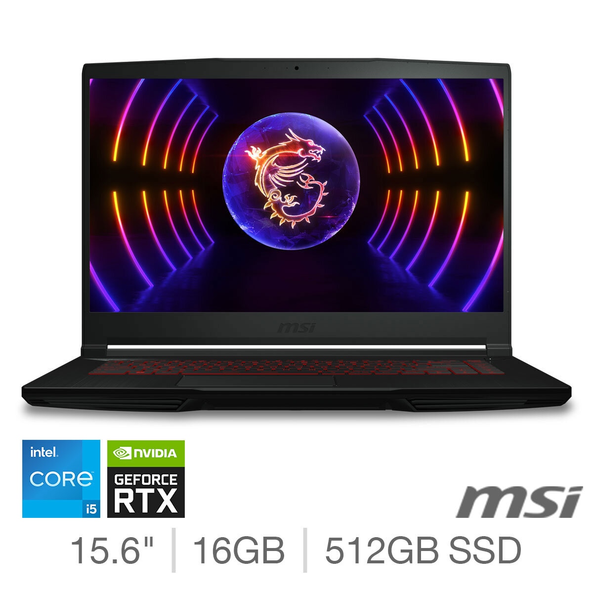 MSI Thin, Intel Core i5, 16GB RAM, 512GB SSD, NVIDIA GeForce RTX 2050, 15.6 Inch Gaming Laptop, 9S7-16R821-472 at costco.co.uk