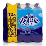 Highland Spring Still Spring Water, 12 x 1.5L