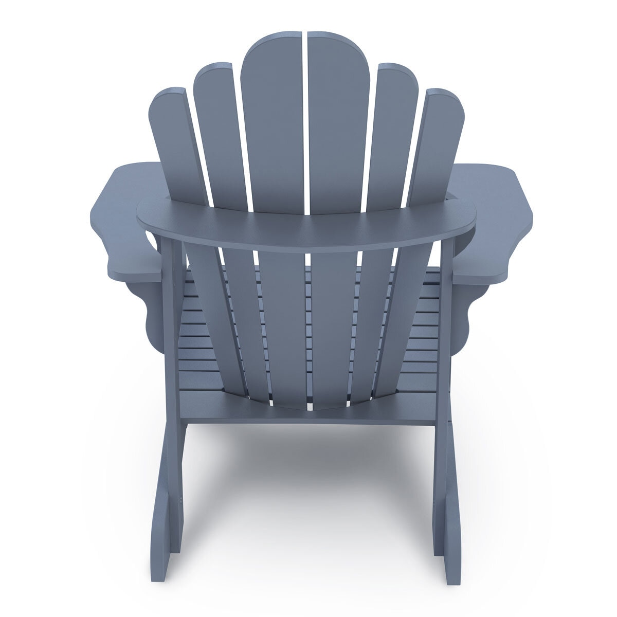 Leisure Line Adirondack Faux Wood Garden Chair in Grey