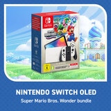 Nintendo Switch OLED with Super Mario Wonder Bros. Wonder & 12 Months Nintendo Switch Online Subscription