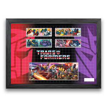 Transformers Framed Royal Mail® Stamps and Miniature Sheet