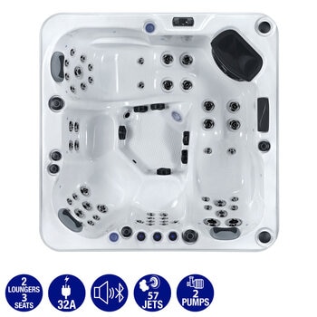 The Wellness Co Relax 9 57-Jet 5 Person Hot Tub - Delivered and Installed The Wellness Co Relax 9 57-Jet 5 Person Hot Tub - Delivered and Installed