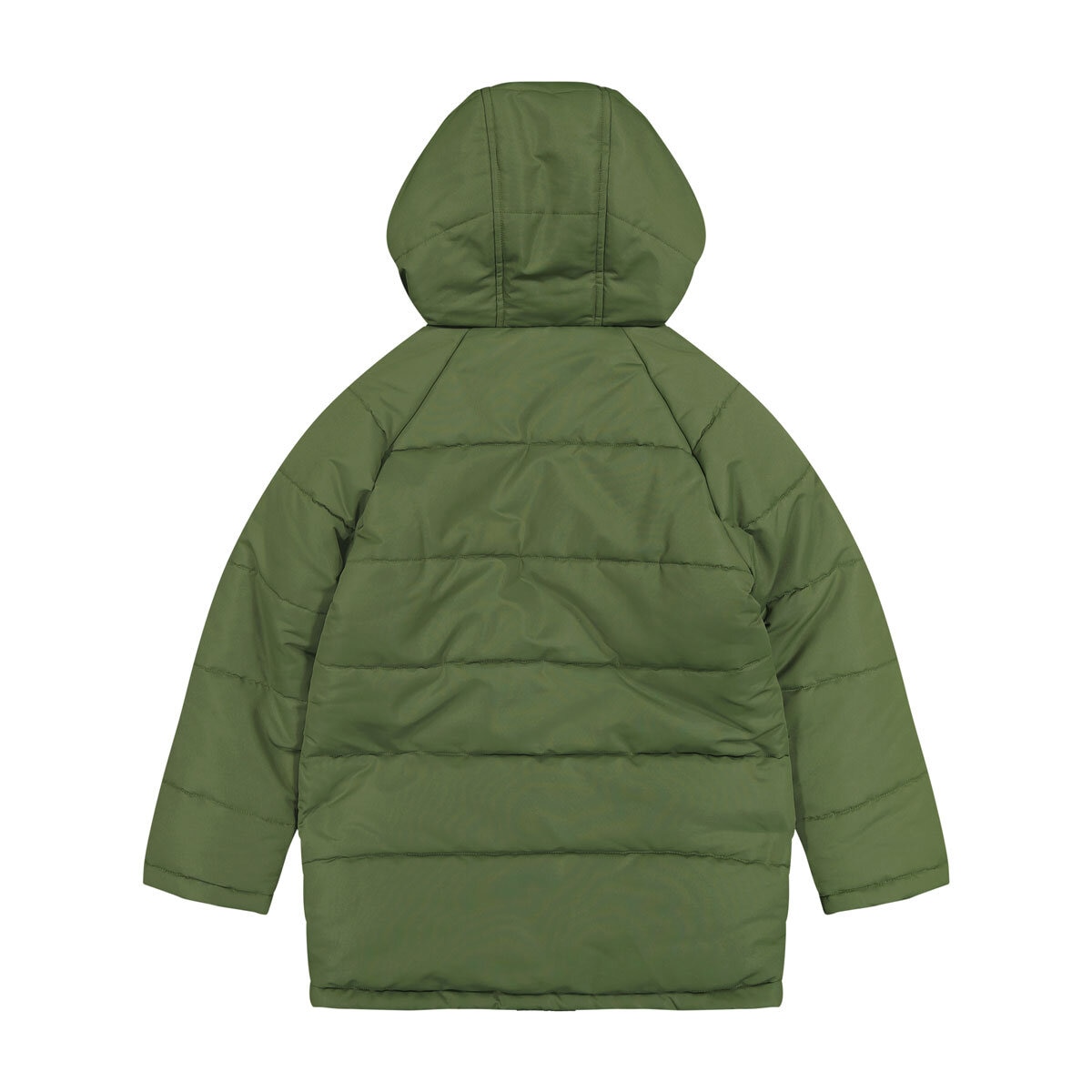 Andy & Evan Boys & Girls Back to School Quilted Parka in Green