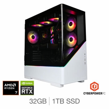 CyberPower, AMD Ryzen 7, 32GB RAM, 1TB SSD, NVIDIA GeForce RTX 5080, Gaming Desktop PC CyberPower, AMD Ryzen 7, 32GB RAM, 1TB SSD, NVIDIA GeForce RTX 5080, Gaming Desktop PC