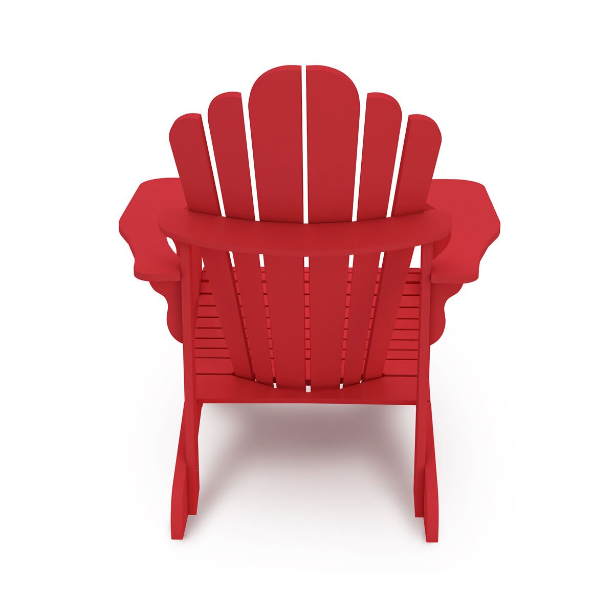 Leisure Line Adirondack Faux Wood Garden Chair in Red Leisure Line Adirondack Faux Wood Garden Chair in Red