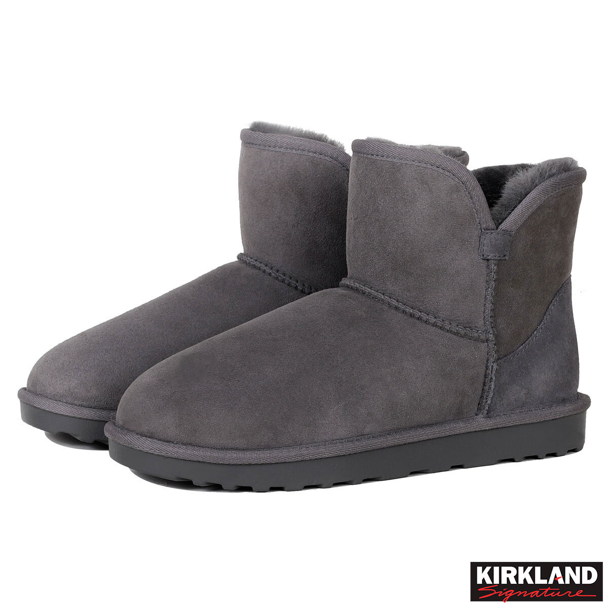 Kirkland Signature Ladies Shearling Boot in Grey Costco UK