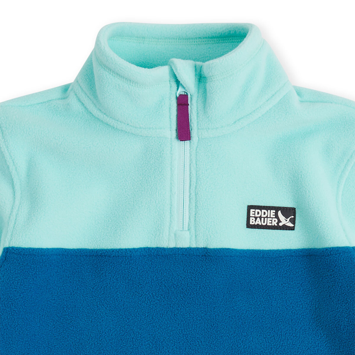 Eddie Bauer Youth Quest Pullover Fleece in Blue