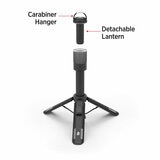 Studio image showing the detachable lantern with carabiner hanger Studio image showing the detachable lantern with carabiner hanger