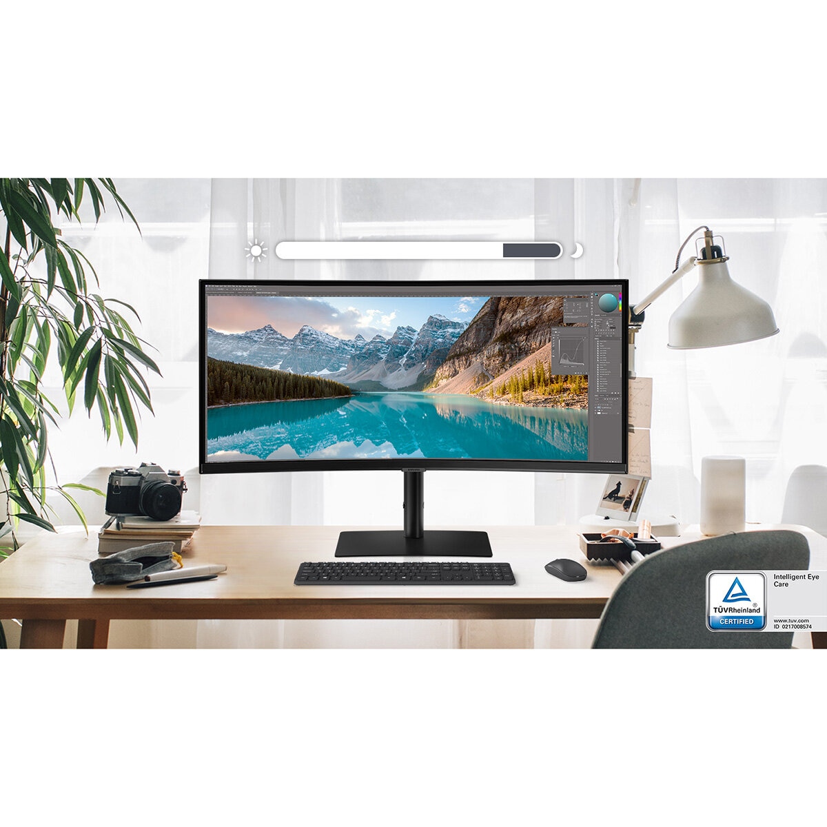 Samsung S65VC 34 Inch UWQHD 100Hz VA Curved Monitor, LS34C652VAUXXU