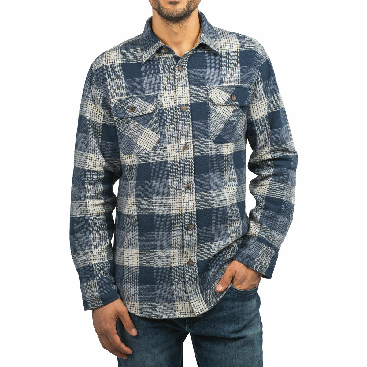 Jachs Mens Flannel Shirt & Thermal 2 Pack Jachs Mens Flannel Shirt & Thermal 2 Pack