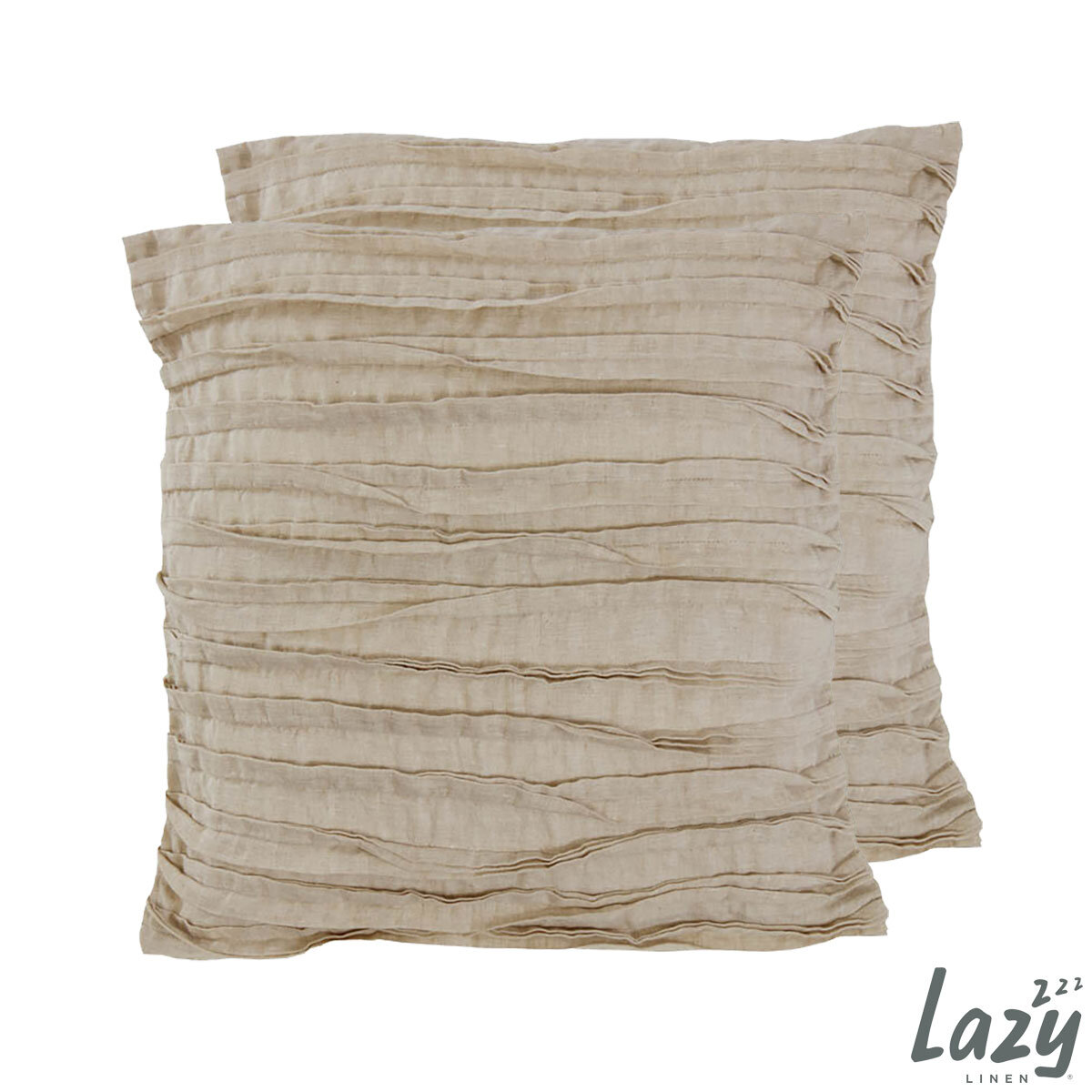 Lazy Linen 100% Washed Linen Cushion 2 Pack in 6 Colours