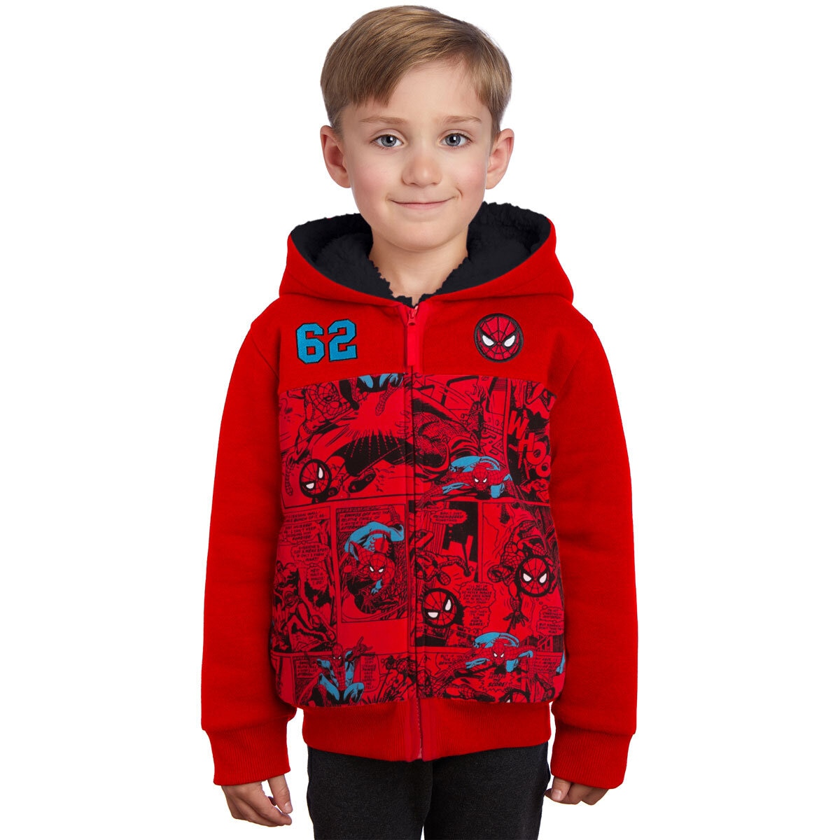 Childrens spiderman hoodie sale