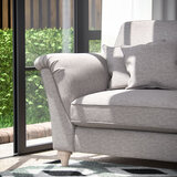 Merchant Grey Fabric 3 Seater Sofa