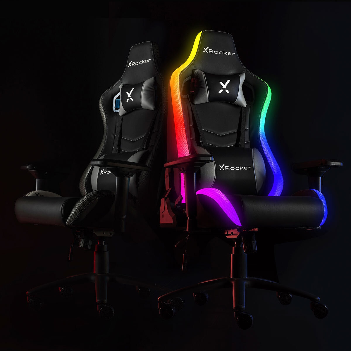 X Rocker Opal RGB Gaming Chair with LED Lights