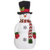 3.9ft (1.2m) Classic Top Hat Soft Sculpture Snowman