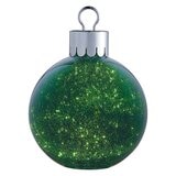 15.7 Inches (1.3ft) Glass Oversized Ornament with 60 LED Lights in Green