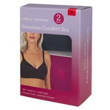 Carole Hochman Seamless Bra 2 Pack in Black & Pink