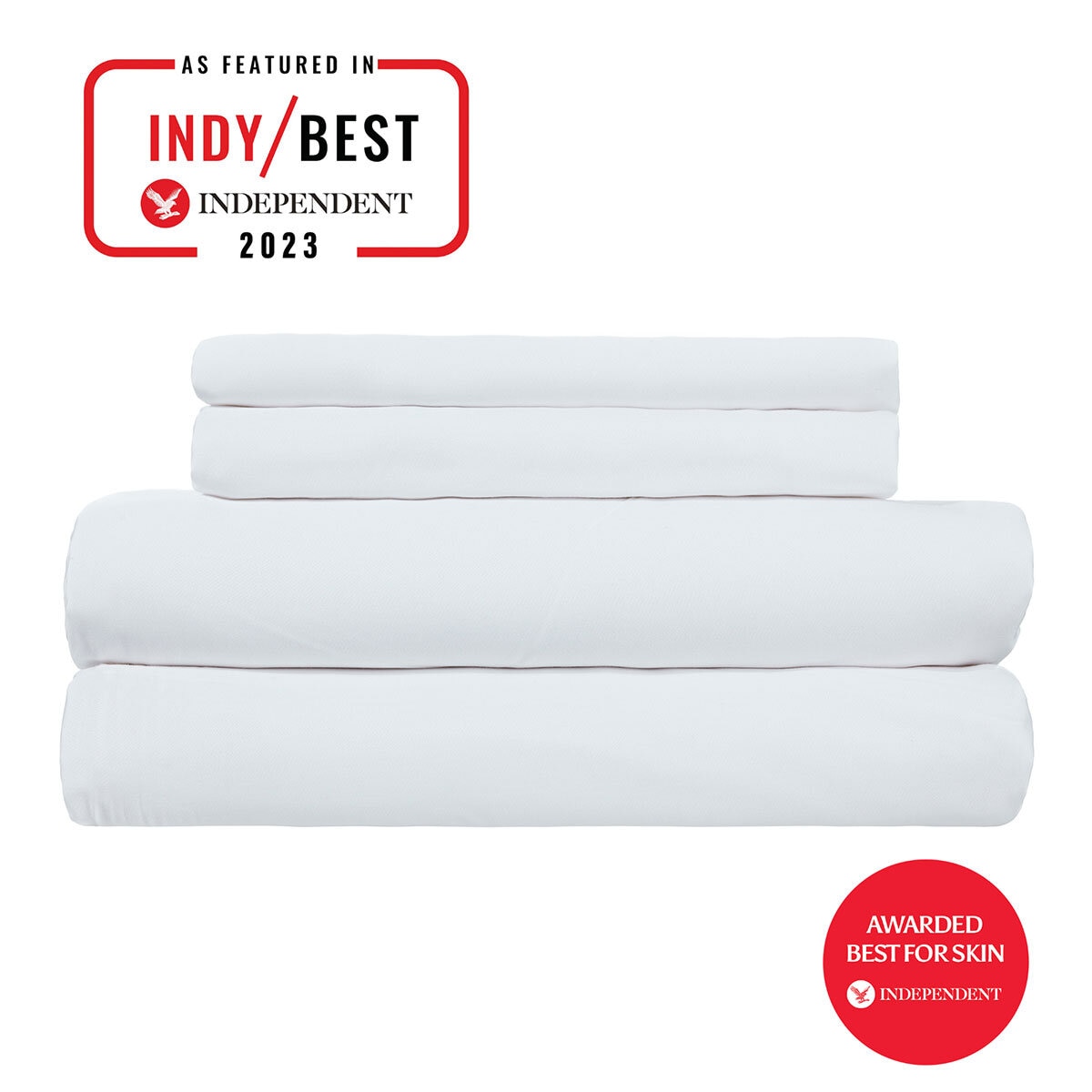 Luff 700 Thread Count 100% Organic Bamboo Deep Fitted White Sheet