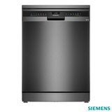 Siemens SN23EC03ME, 14 Place Setting Dishwasher, B Rated in Black Steel