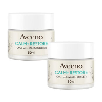 Aveeno Calm & Restore Oat Gel Moisturiser, 2 x 50ml