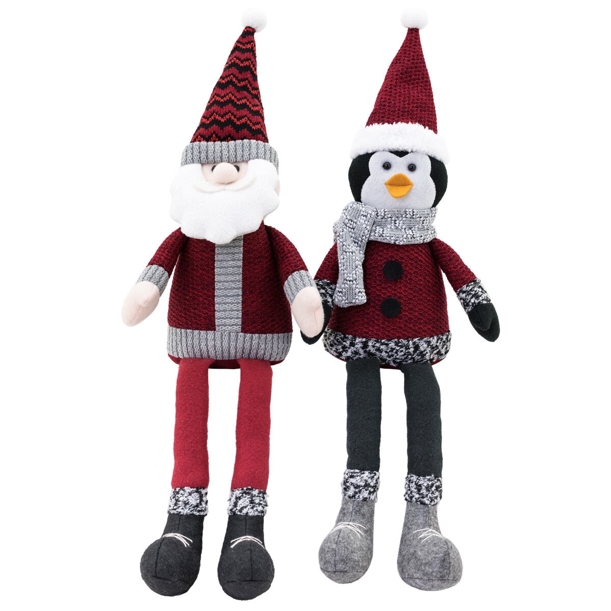 20 Inch (51cm) Christmas Santa & Penguin Shelf Sitters