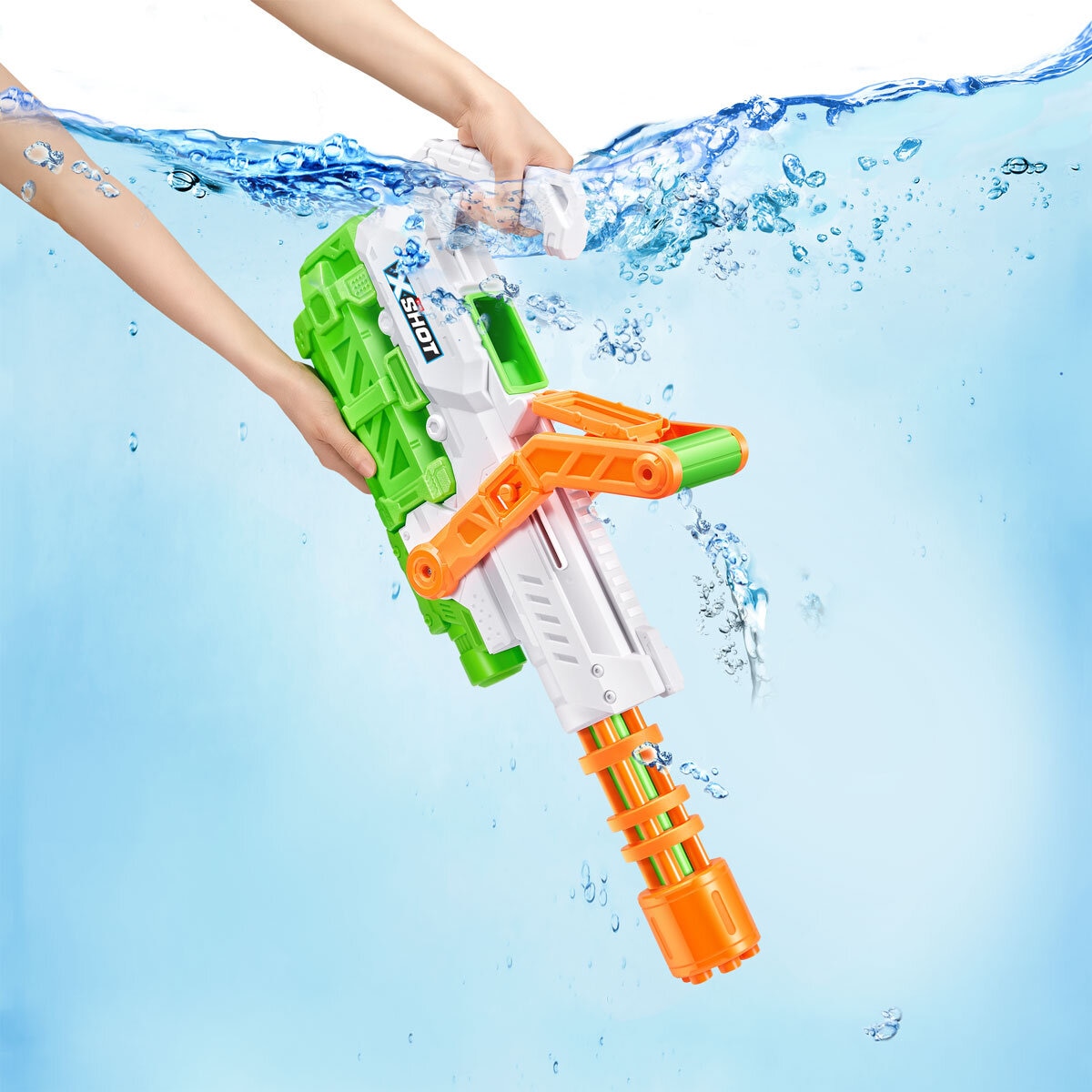 XSHOT Fast-Fill Hydro Cannon Water Blaster with Tropical Party Balloons                       