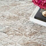 Glitz Grey Abstract Area Rug, 160 x 220 cm