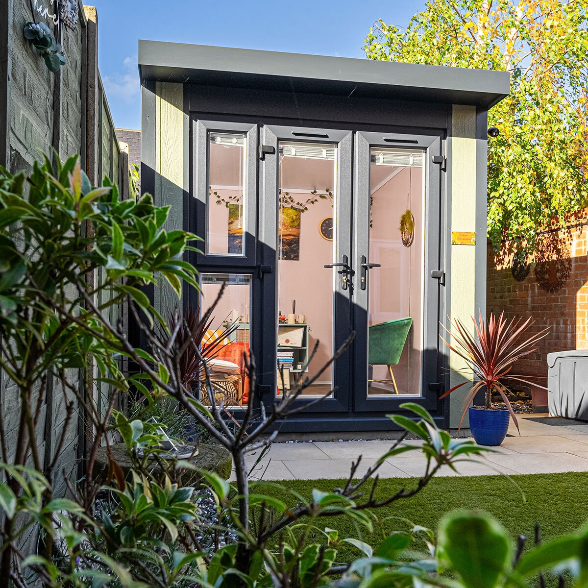 Installed Green Retreats Basebox Garden Room 2.4m x 3m