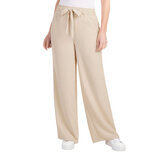 Hilary Radley Ladies Wide Leg Trousers in Oatmeal