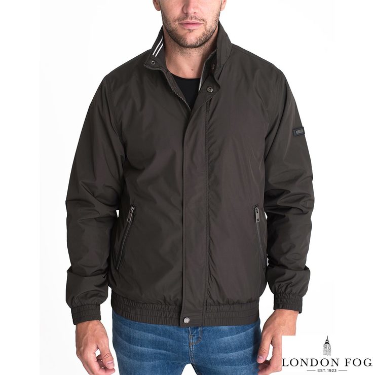London Fog Mall Men's Lightweight Bomber Jacket in 2 Colours and 5 ...