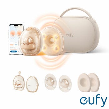 eufy S2 Pro Heated Massaging Electric Breast Pump with Charging Case and Replacement Accessories eufy S2 Pro Heated Massaging Electric Breast Pump with Charging Case and Replacement Accessories