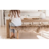 Naturally Sheepskin Double Rug on kitchen seating