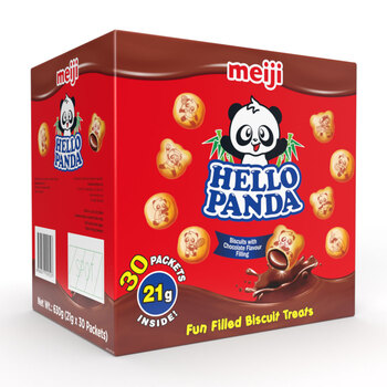 Hello Panda Chocolate Filled Biscuits, 30 x 21g