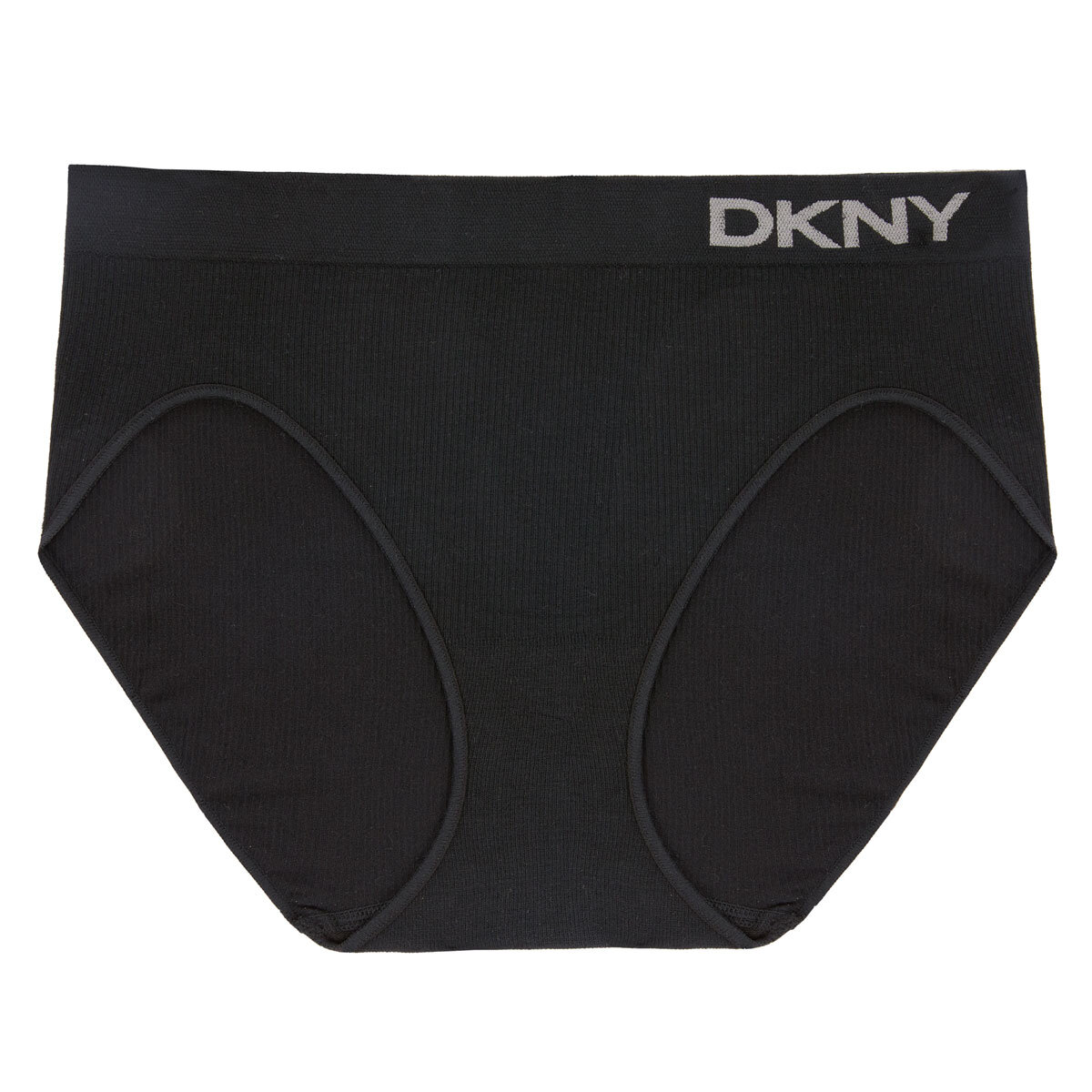 DKNY Seamless Rib Brief 4 Pack in Black