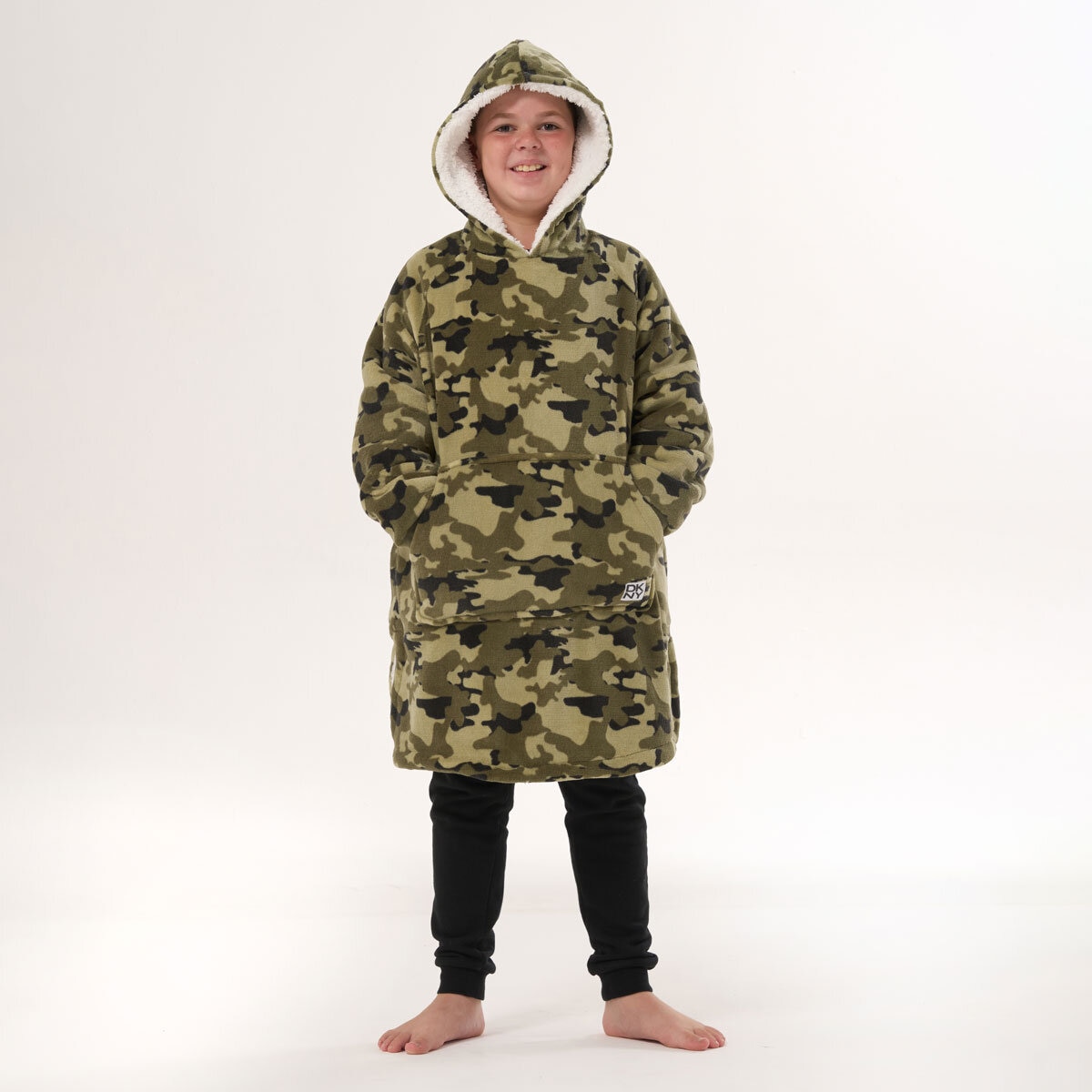 DKNY Kids Oversized Hoodie in Camo