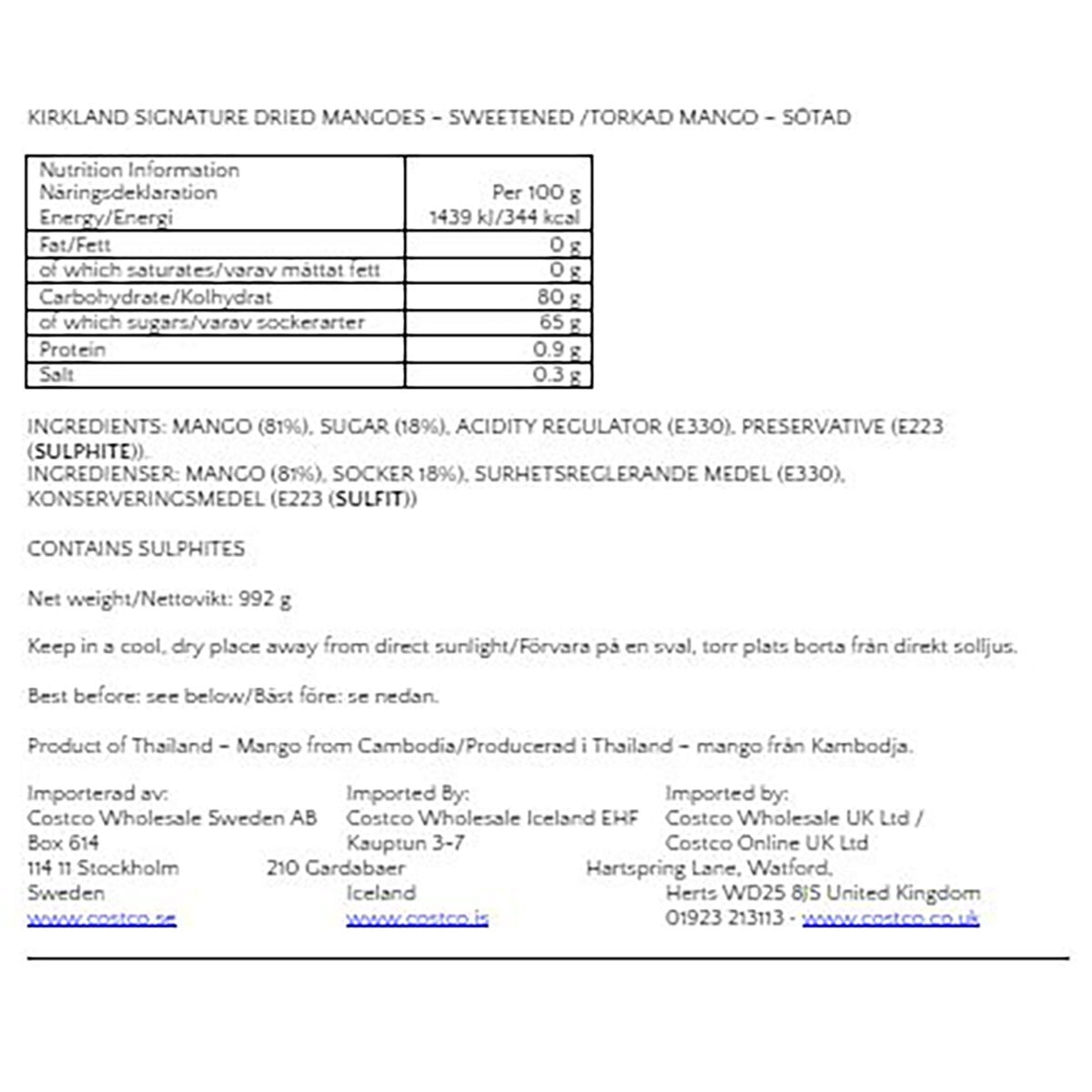 Nutritional Information