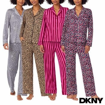DKNY Women's Notch Collar Pyjama Set DKNY Women's Notch Collar Pyjama Set