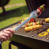 Lifestyle image of tong utensil on bbq