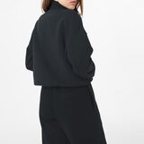 Jack Wills Ladies Honey Lane 1/2 Zip Sweatshirt in Black