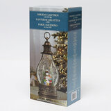 Holiday Scene Lantern In Snowman Scene in packaging