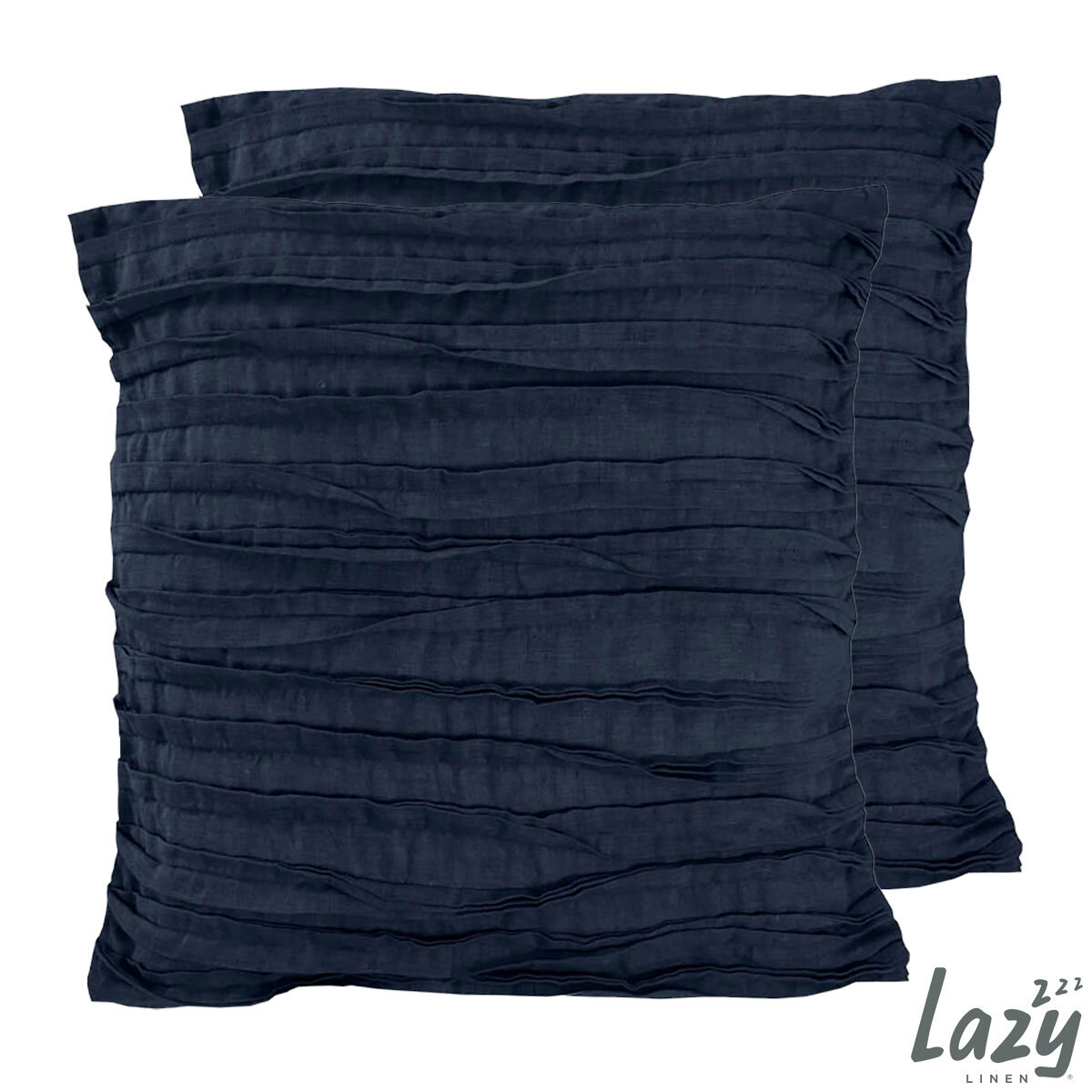 Lazy Linen 100% Washed Linen Cushion 2 Pack in 6 Colours